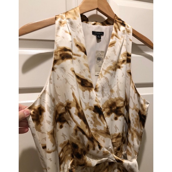 NWT $158 Ann Taylor Silky Sexy V-Neck Sleeveless Dress Size 10 - Picture 4 of 14